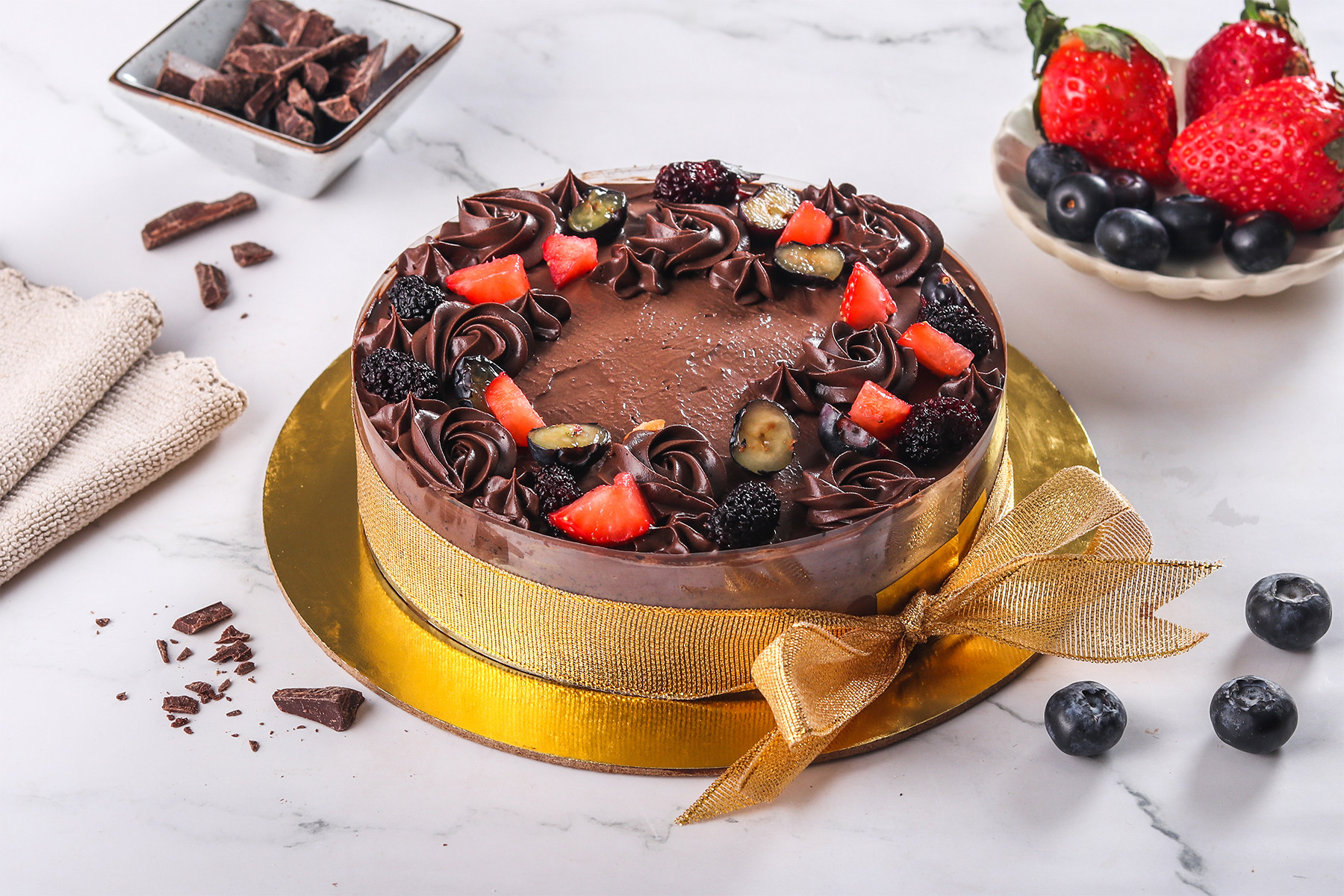 Sugar Free Chocolate Berrylicious Cake