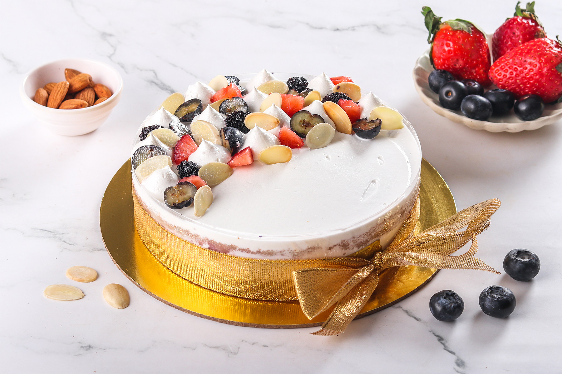Sugar Free Almond Berry Symphony Cake