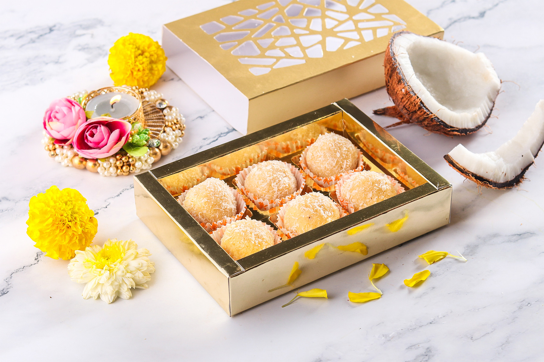 Sugar Free Coconut Laddoos [Box of 6]