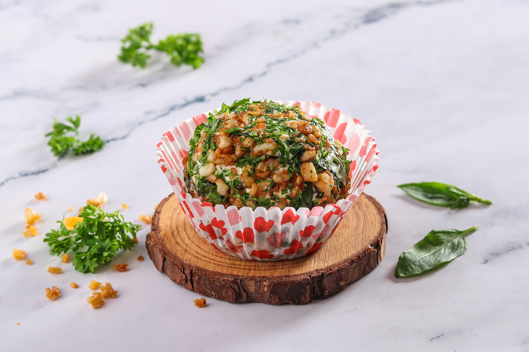 Herbed Garlic Cheese Log