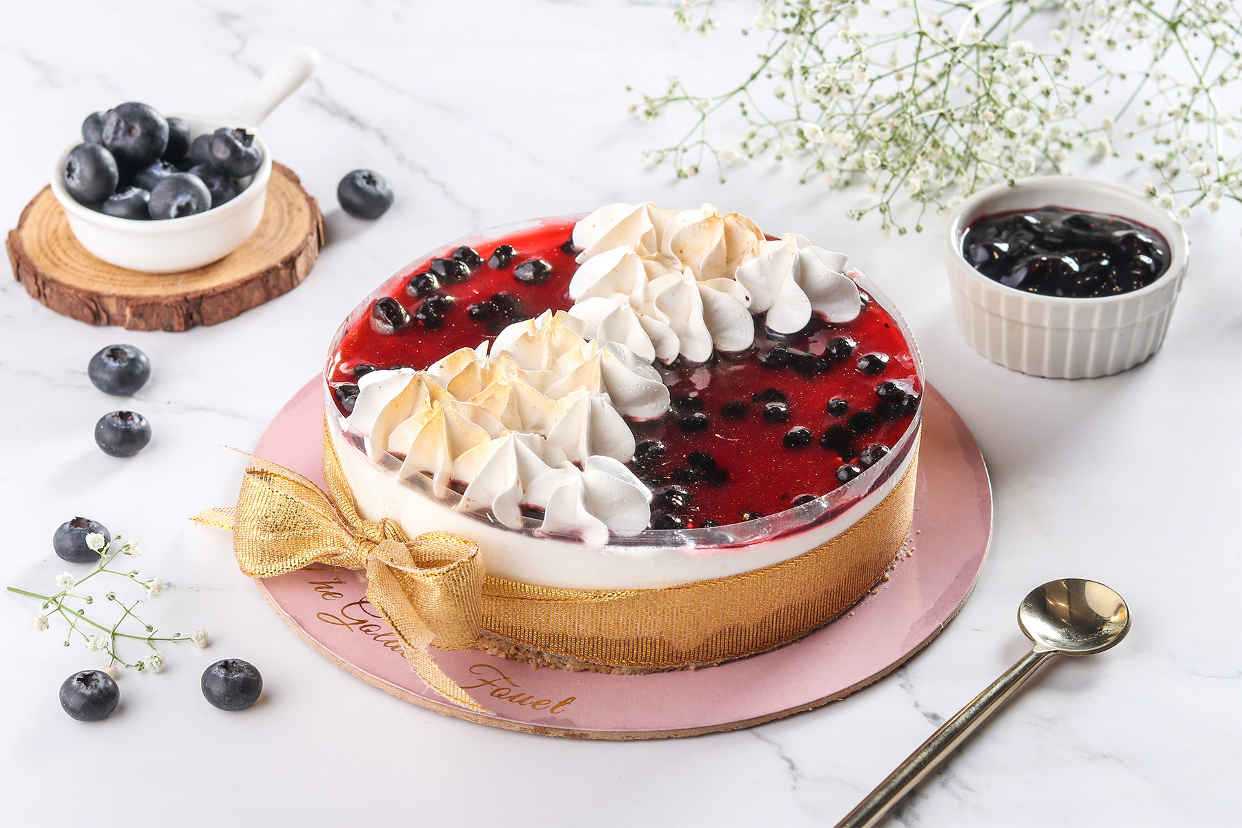 Sugar Free Blueberry Cheesecake