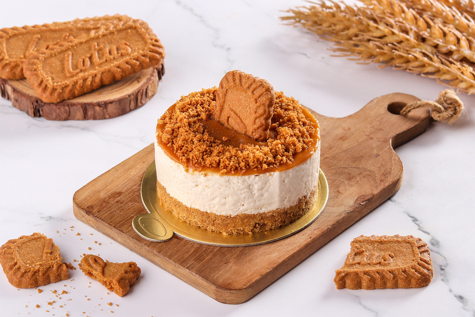 Healthy Mini Biscoff Cheesecake