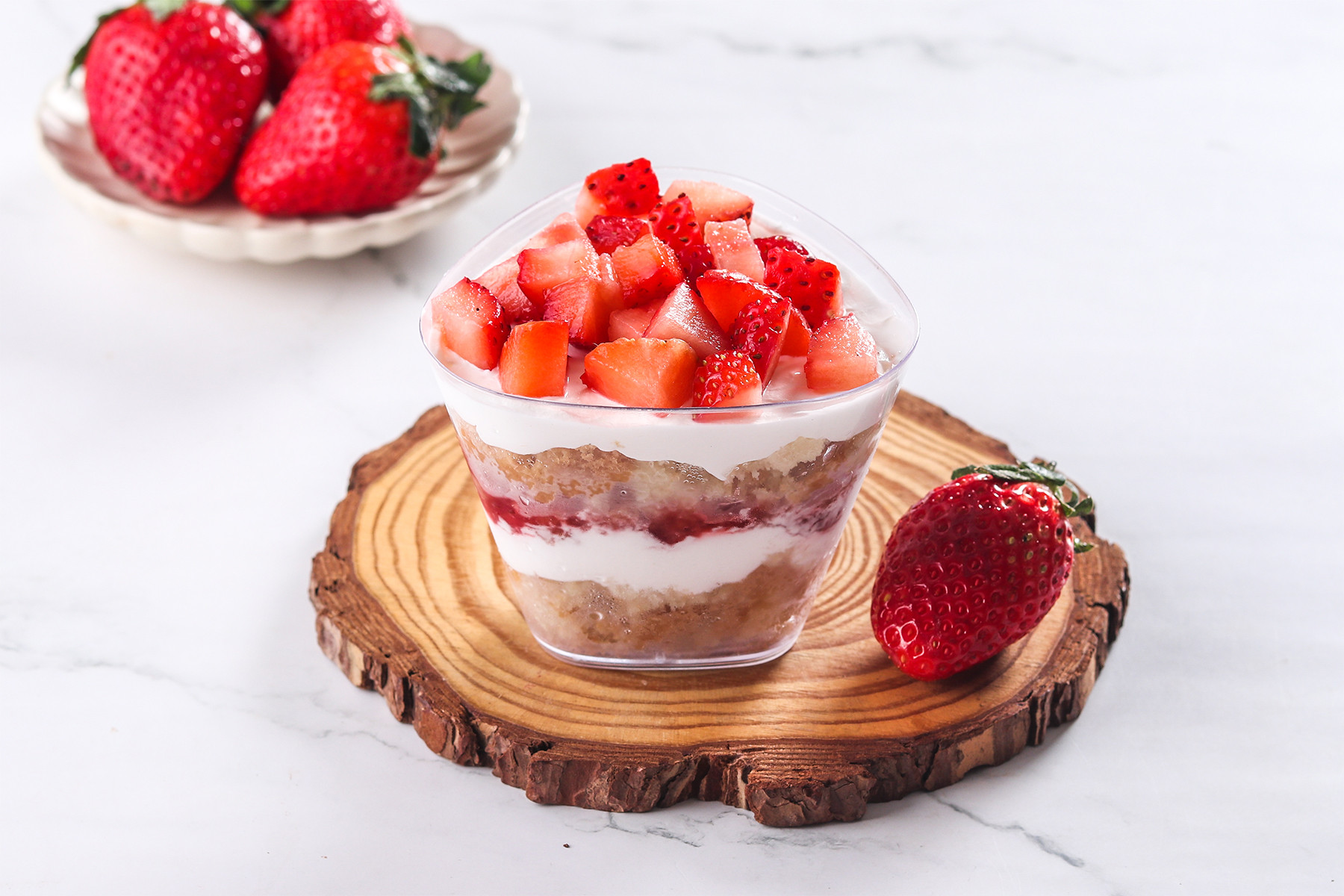 Sugar Free Mini Vanilla Strawberry Jar [ Seasonal 175 g]
