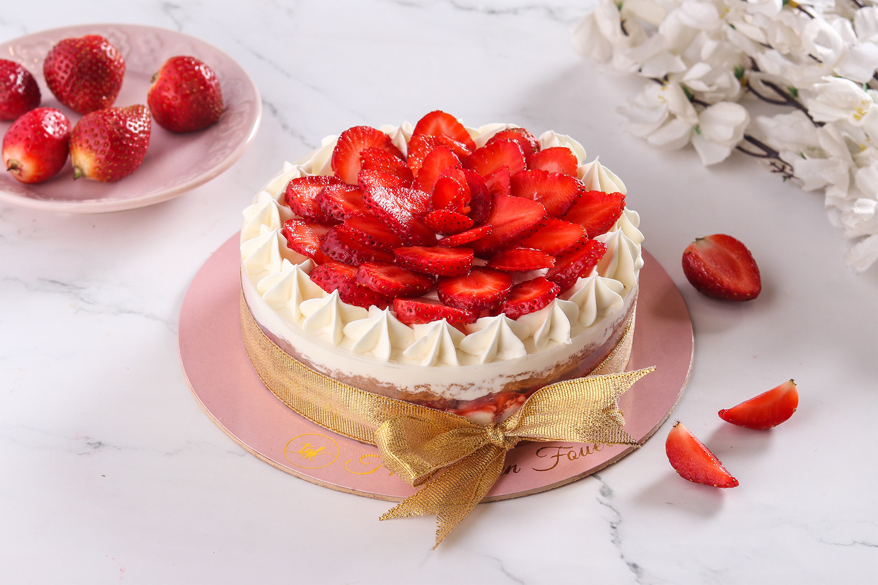 Sugar Free Strawberry Vanilla Cake