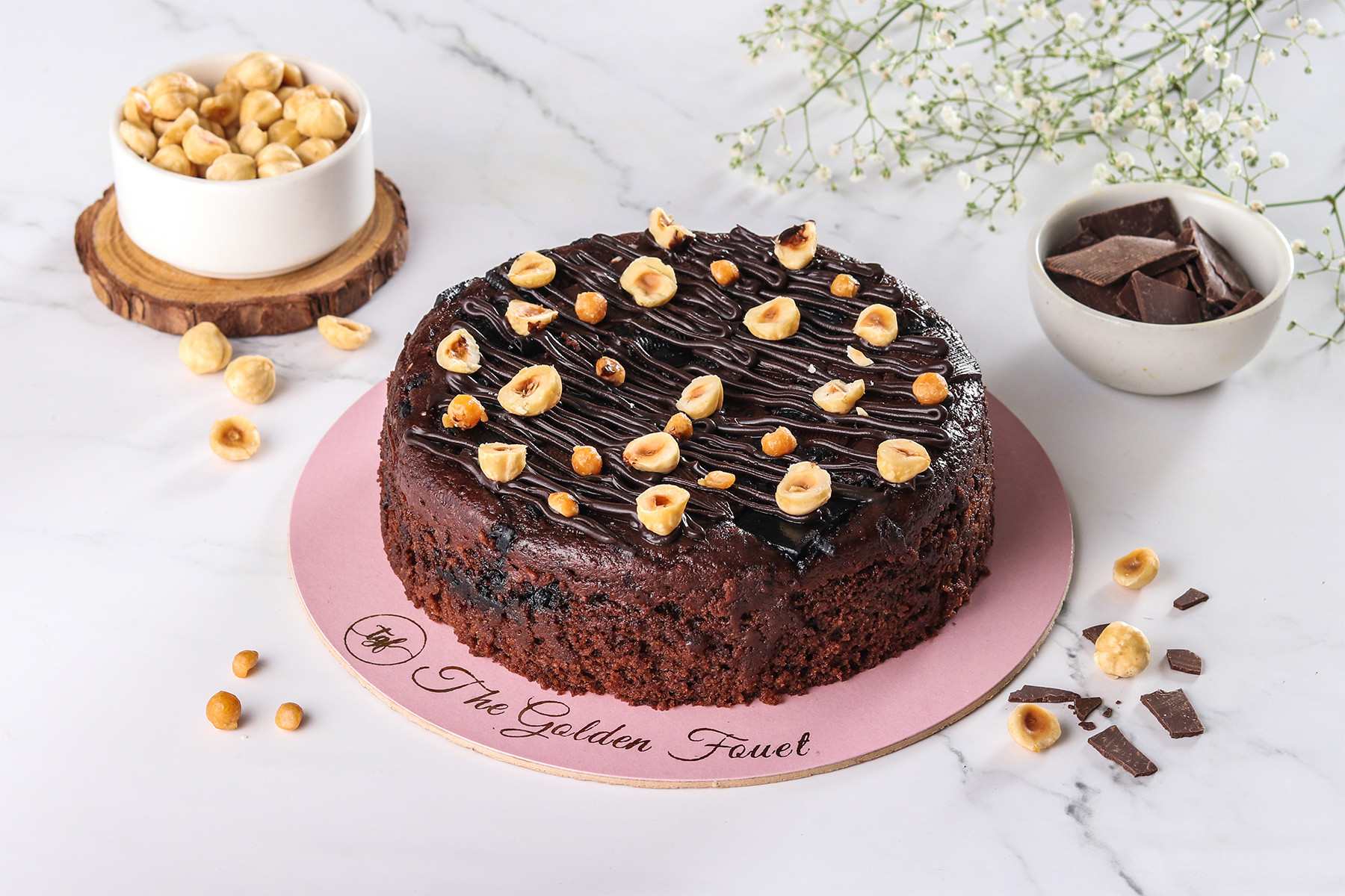 Sugar Free Chocolate Hazelnut Butterscotch Crunch Tea Cake