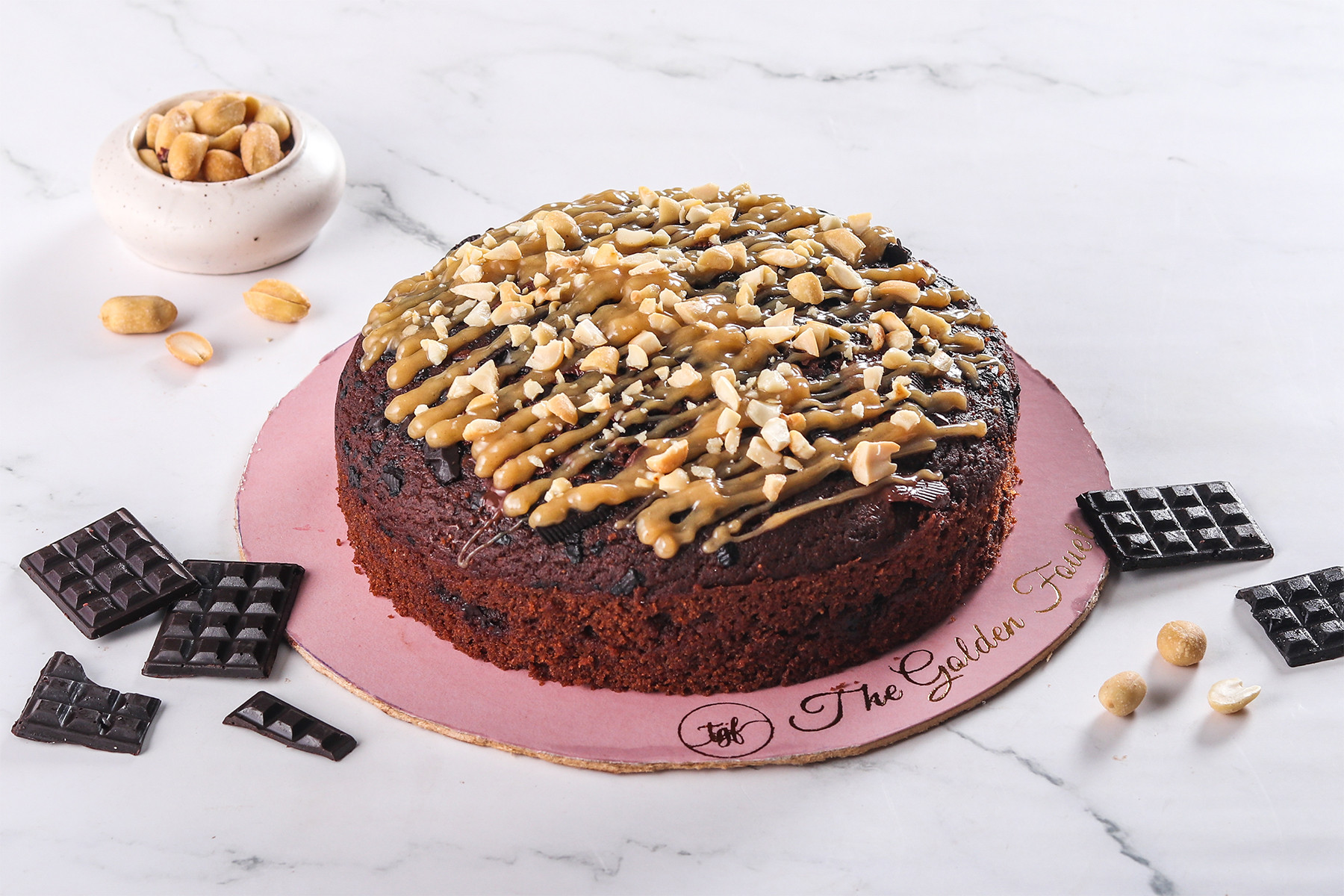 Sugar Free Chocolate Peanut Butter Tea Cake