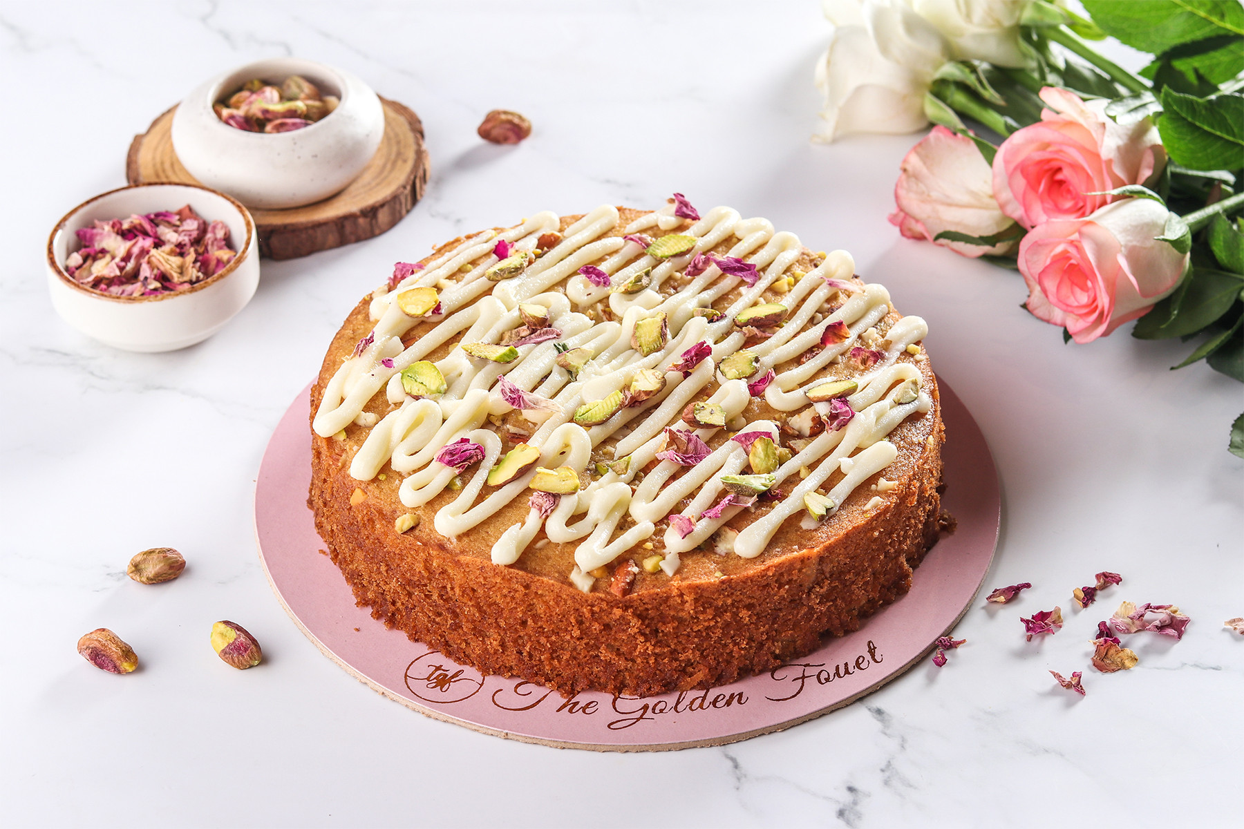 EKADASHI Rose Tea Cake [Falhaar Flour]