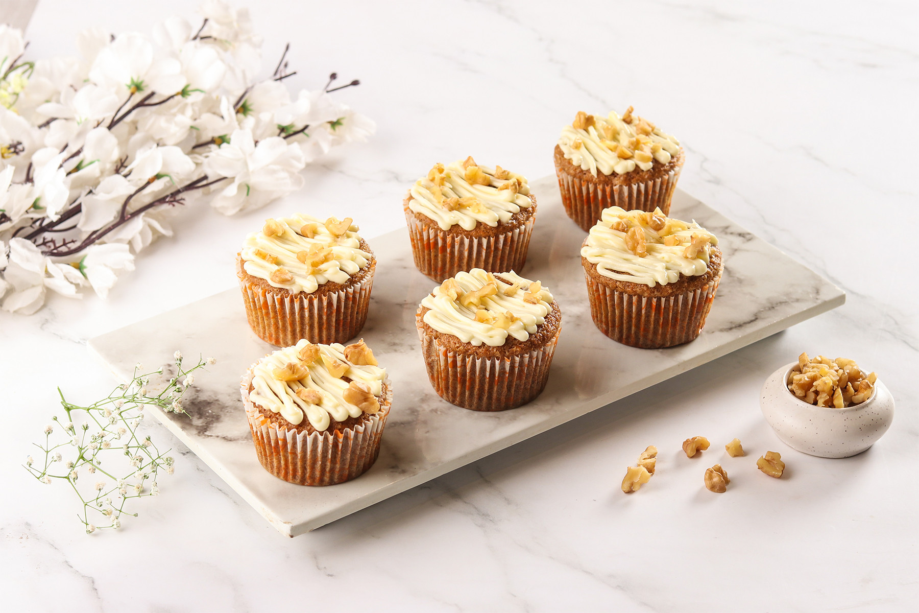 Carrot Cinnamon Jaggery Muffins [6 pcs 100 g each]