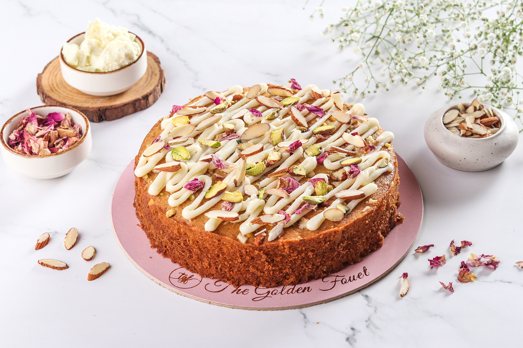 Sugar Free Nutty Mawa Tea Cake