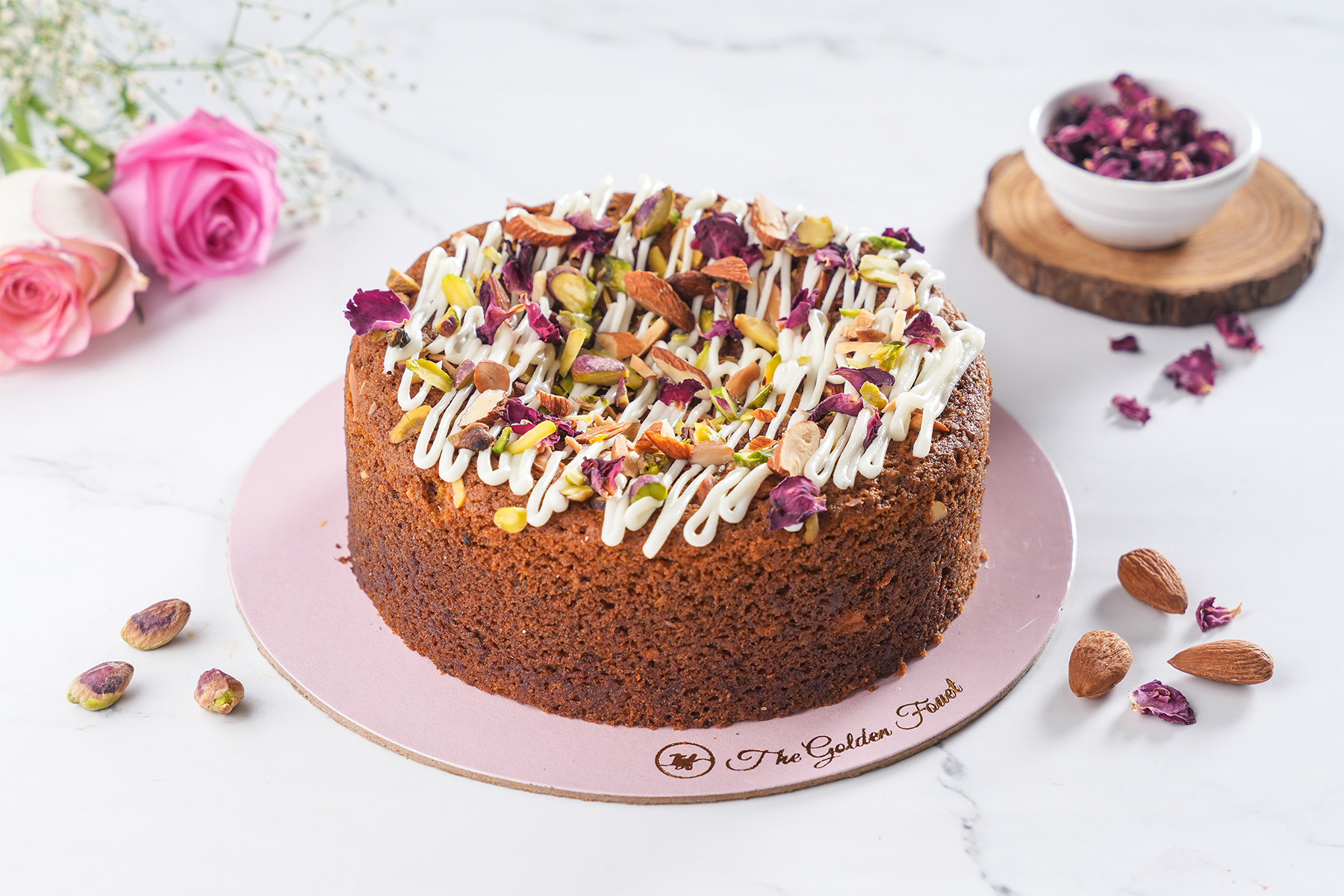 HOLI Special Sugar Free Thandai Tea Cake